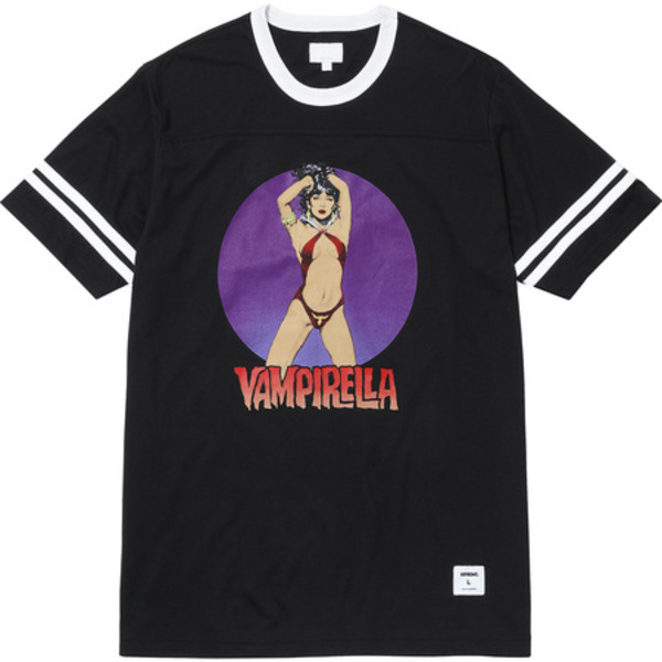 [해외] 슈프림 뱀피렐라 풋볼 탑 셔츠 Supreme Vampirella Football Top Shirt 17SS