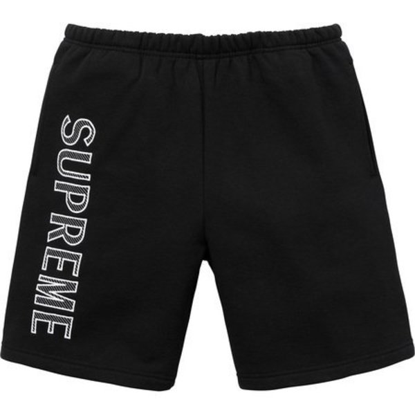 [해외] 슈프림 레그 엠브로이더리 스웻쇼츠 Supreme Leg Embroidery Sweatshort 18SS