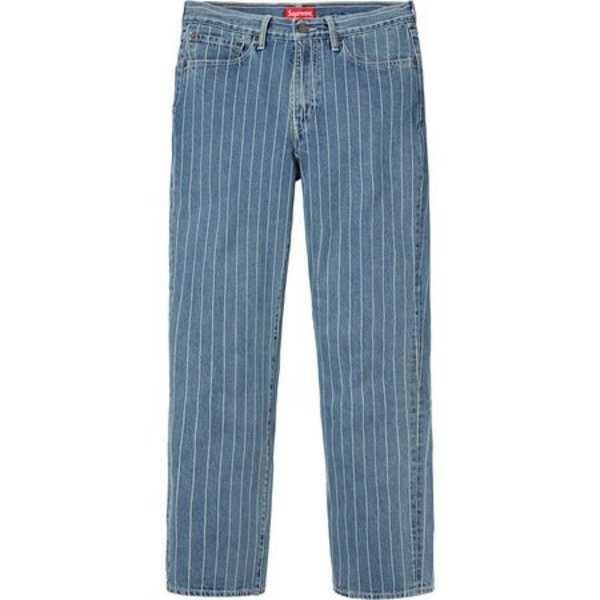[해외] 슈프림 리바이스 핀스트라이프 550 진스 Supreme Levi&#039;s Pinstripe 550 Jeans 18SS