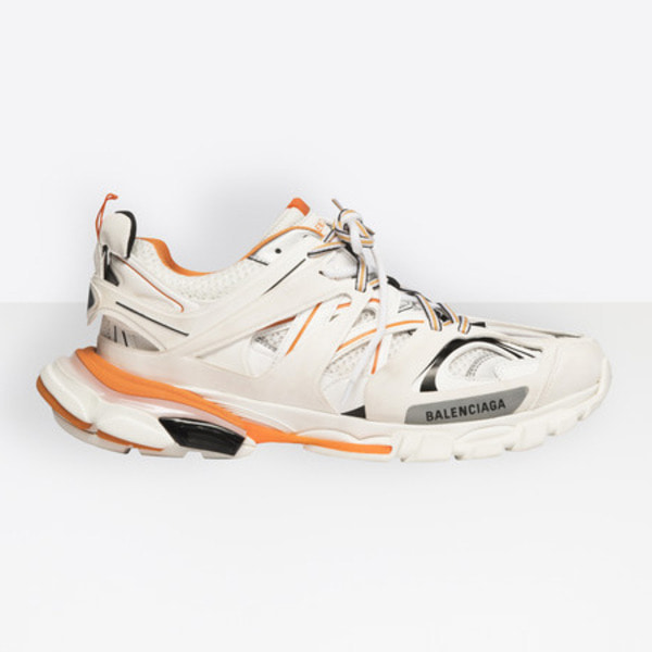 [해외] 발렌시아가 트랙 슈즈 우먼스 화이트 오렌지 Balenciaga Track Shoes W White Orange 관세포함