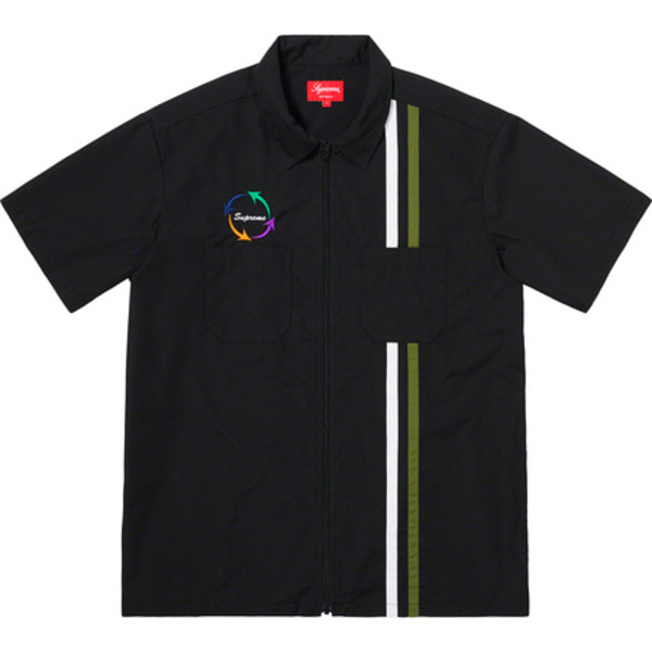 [해외] 슈프림 집업 S/S 워크 셔츠 Supreme Zip Up S/S Work Shirt 19SS