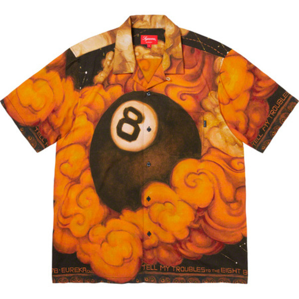 [해외] 슈프림 마틴 웡 8볼 레이온 S/S 셔츠 Supreme Martin Wong 8-Ball Rayon S/S Shirt 19FW