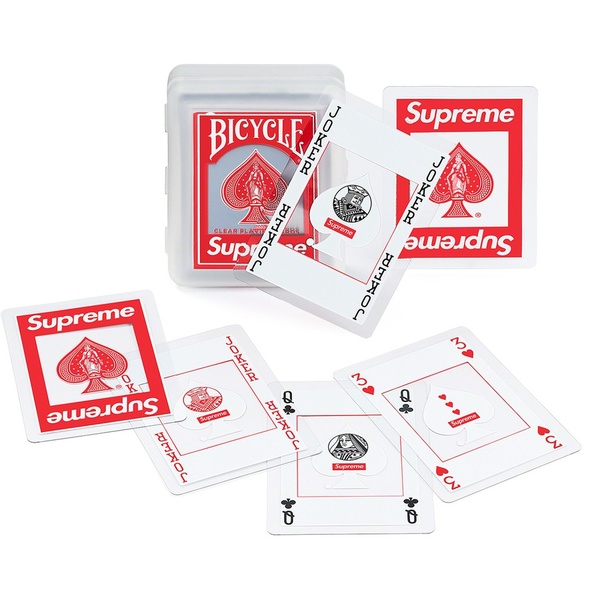 [해외] 슈프림 바이시클 클리어 플레잉 카드 Supreme Bicycle Clear Playing Cards 20FW