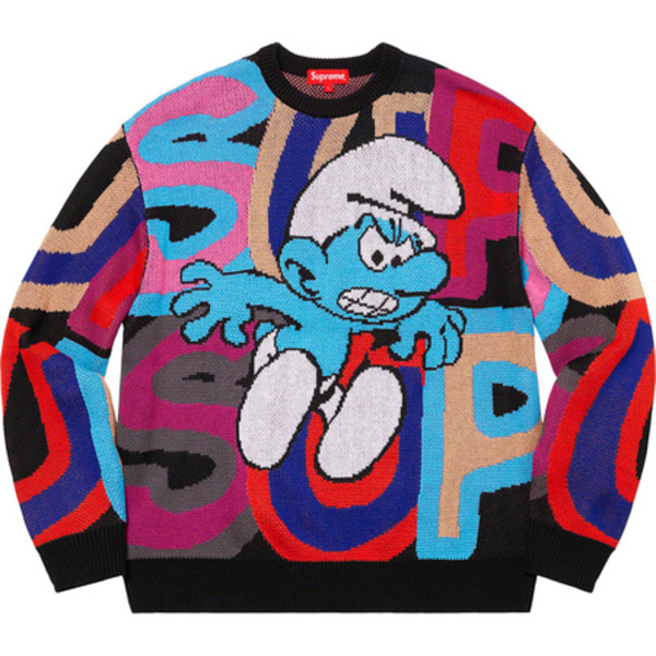 [해외] 슈프림 스머프 스웨터 Supreme Smurfs Sweater 20FW