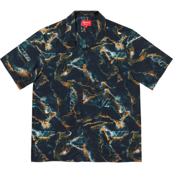 [해외] 슈프림 마블 실크 숏슬리브 셔츠 Supreme Marble Silk S/S Shirt 20FW
