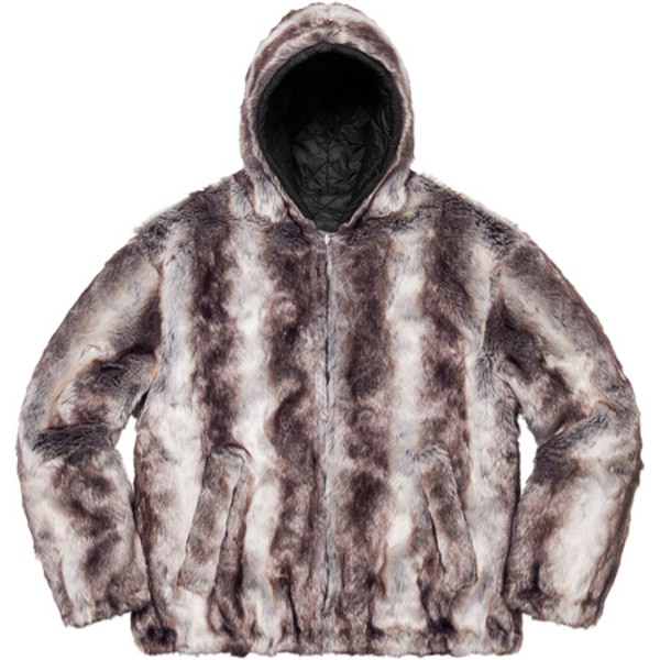 [해외] 슈프림 폭스 퍼 리버시블 후디드 자켓 Supreme Faux Fur Reversible Hooded Jacket 20FW