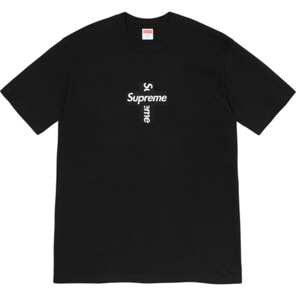 [해외] 슈프림 크로스 박스 로고 티 Supreme Cross Box Logo Tee 20FW
