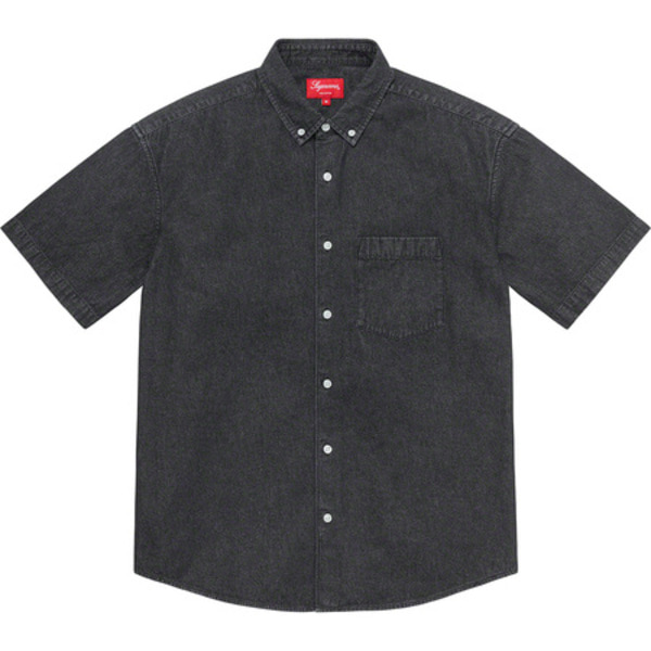 [해외] 슈프림 엠보스드 데님 숏슬리브 셔츠 Supreme Embossed Denim S/S Shirt 21SS