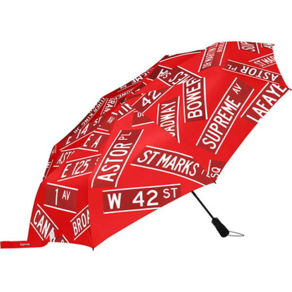 [해외] 슈프림 셰드레인 스트리트 사인 엄브렐러 Supreme ShedRain Street Signs Umbrella 21SS