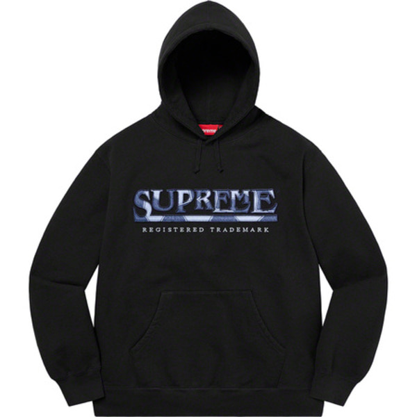 [해외] 슈프림 데님 로고 후드 Supreme Denim Logo Hooded Sweatshirt 21SS