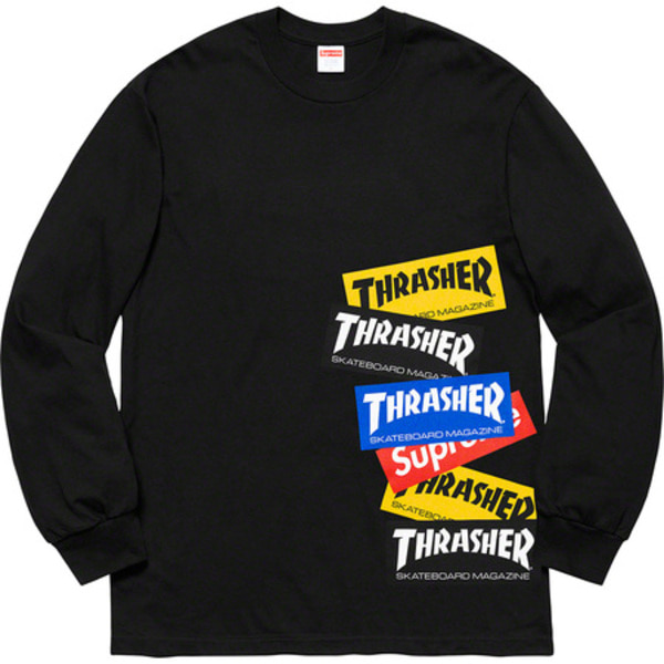 [해외] 슈프림 트레셔 멀티 로고 롱슬리브 티 Supreme Thrasher Multi Logo L/S Tee 21FW