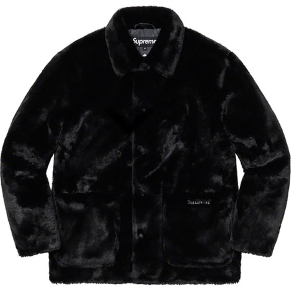 [해외] 슈프림 투톤 폭스 퍼 샵 코트 Supreme 2-Tone Faux Fur Shop Coat 21FW