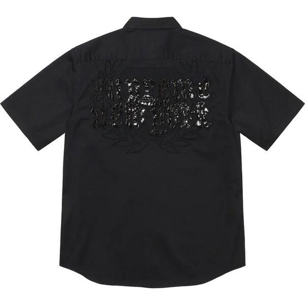 [해외] 슈프림 크록 패치 숏슬리브 워크 셔츠 Supreme Croc Patch S/S Work Shirt 23SS