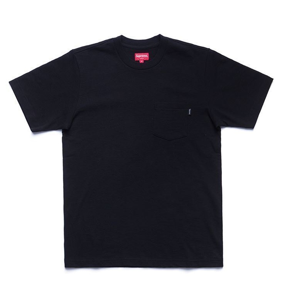 [해외] 슈프림 포켓 티셔츠 SUPREME pocket tee black 16SS