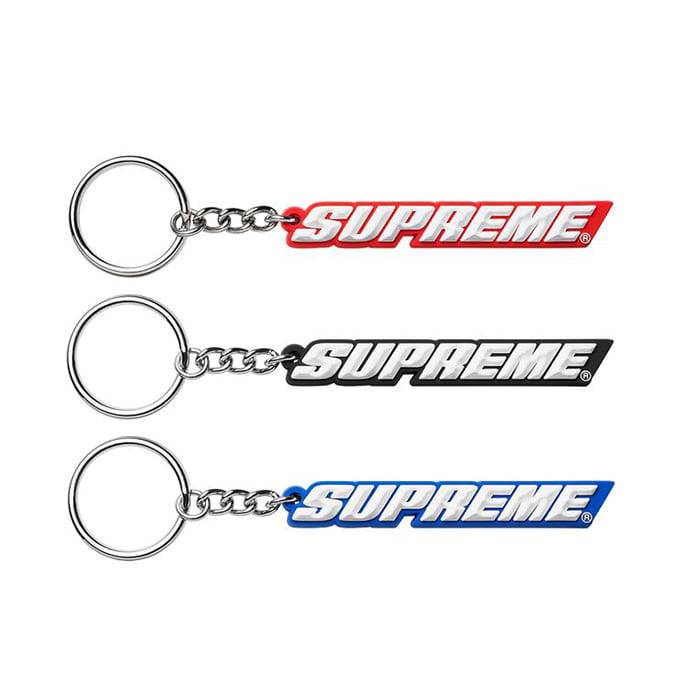 [해외] 슈프림 베벨 로고 키체인 Supreme Bevel Logo Keychain 18SS