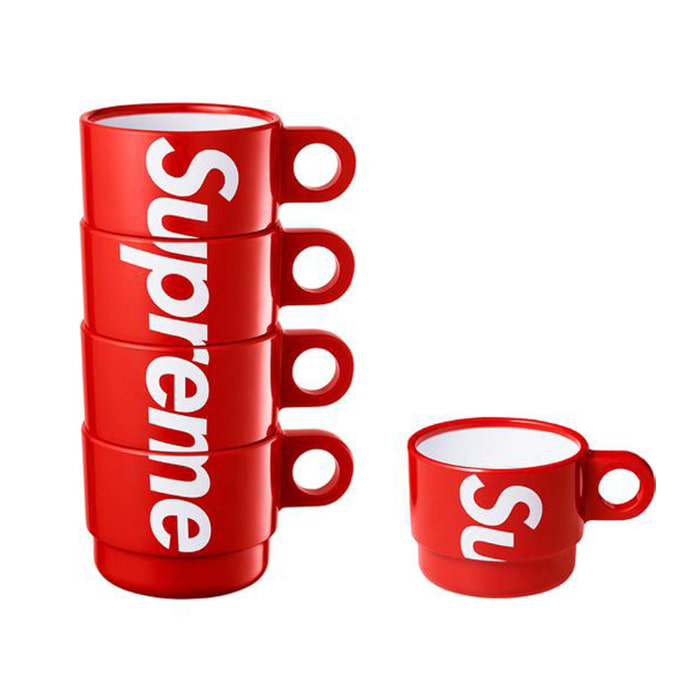 [해외] 슈프림 스태킹 컵스 Supreme Stacking Cups Set of 4 18SS