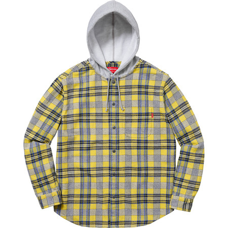 [해외] 슈프림 후디드 플레이드 플란넬 셔츠 Supreme Hooded Plaid Flannel Shirt 18SS