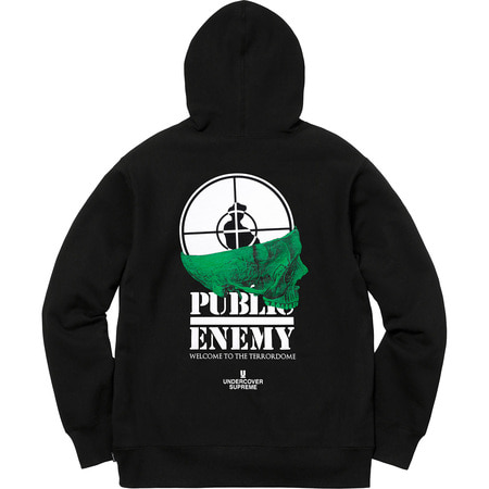 [해외] 슈프림 언더커버 퍼브릭 에너미 테러돔 후드 Supreme UNDERCOVER Public Enemy Terrordome Hooded Sweatshirt 18ss