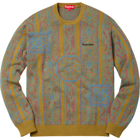 [해외] 슈프림 테이프스트리 스웨터 Supreme Tapestry Sweater 18SS