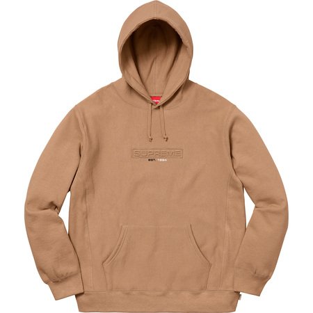 [해외] 슈프림 엠보스드 로고 후드 Supreme Embossed Logo Hooded Sweatshirt 18SS