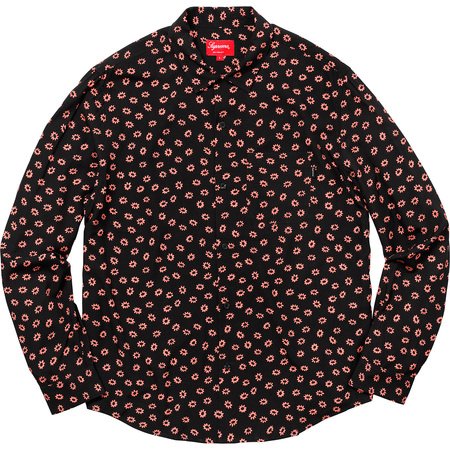 [해외] 슈프림 플라워 롱슬리브 레이온 셔츠 Supreme Flowers Longsleeve Rayon Shirt 18SS