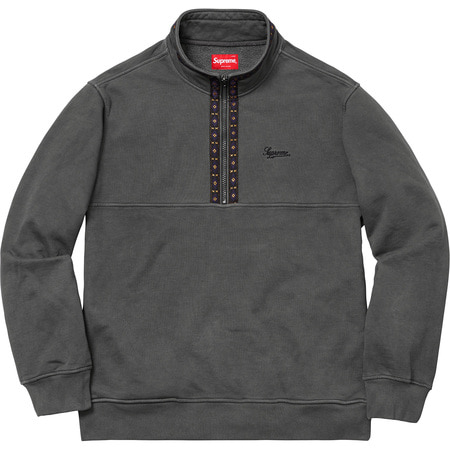 [해외] 슈프림 오버다이드 하프 집 스웻셔츠 Supreme Overdyed Half Zip Sweatshirt 18FW