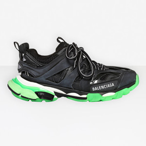 [해외] 발렌시아가 트랙슈즈 블랙 그린 글로우 Balenciaga Track Shoes Black Green Glow 관세포함