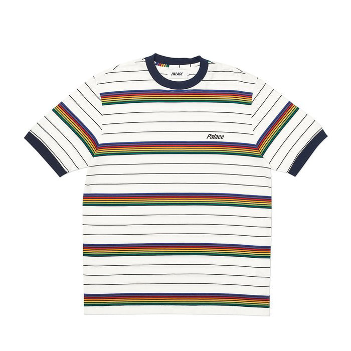 [해외] 팔라스 머샤이 피 스트라이피 티셔츠 Palace Mershy-Pea Stripey T-Shirt 19FW