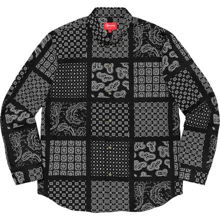 [해외] 슈프림 페이즐리 그리드 셔츠 Supreme Paisley Grid Shirt 20SS