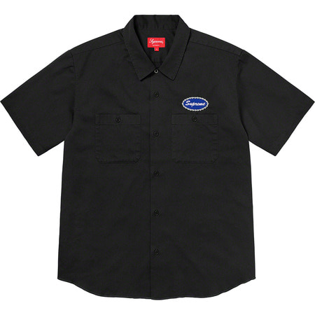 [해외] 슈프림 스터디드 패치 숏슬리브 워크 셔츠 Supreme Studded Patch S/S Work Shirt 20FW
