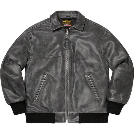 [해외] 슈프림 벤슨 레더 원 레더 자켓 Supreme Vanson Leathers Worn Leather Jacket 20FW