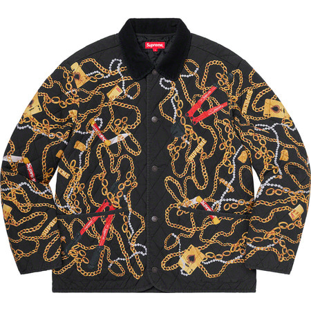 [해외] 슈프림 체인스 퀼티드 자켓 Supreme Chains Quilted Jacket 20FW