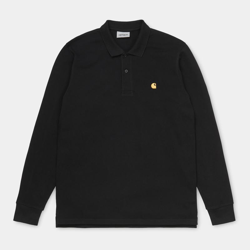 [해외] 칼하트 윕 체이스 피케 롱 슬리브 폴로 셔츠 Carhartt Wip Chase Pique Long Sleeve Polo Shirt