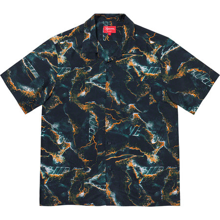 [해외] 슈프림 마블 실크 숏슬리브 셔츠 Supreme Marble Silk S/S Shirt 20FW