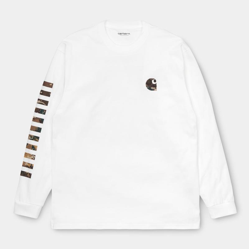 [해외] 칼하트 윕 카모 밀 롱 슬리브 티셔츠 Carhartt Wip Camo Mil Long Sleeve T-Shirt