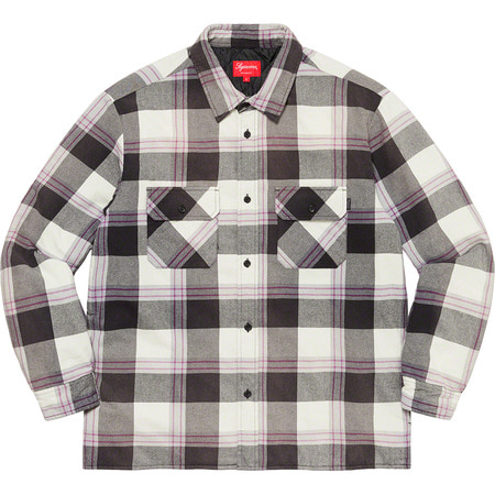 [해외] 슈프림 퀼티드 플란넬 셔츠 Supreme Quilted Flannel Shirt 20FW