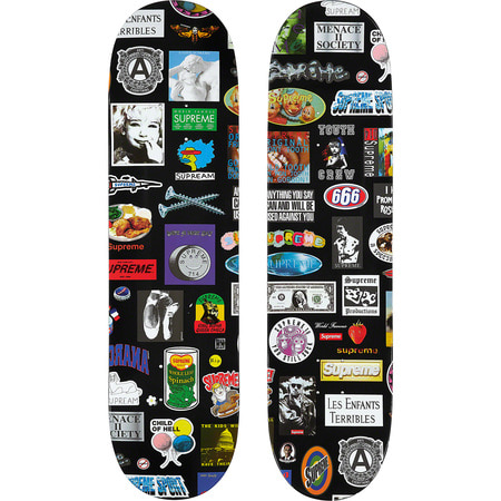 [해외] 슈프림 스티커스 스케이트보드 Supreme Stickers Skateboard 21SS