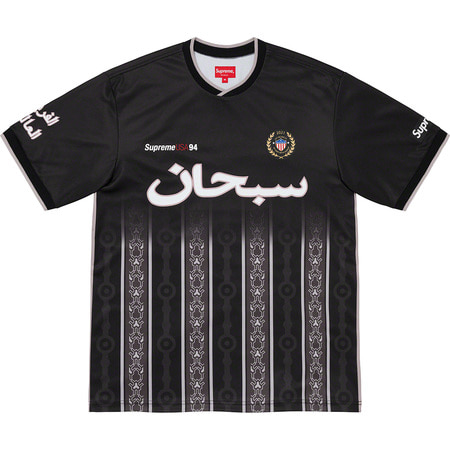 [해외] 슈프림 아라빅 로고 사커 져지 Supreme Arabic Logo Soccer Jersey 21SS