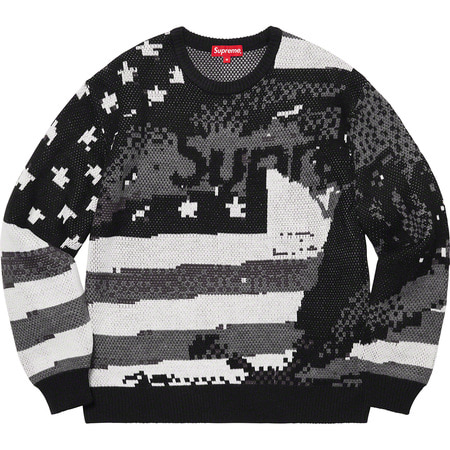 [해외] 슈프림 디지털 플래그 스웨터 Supreme Digital Flag Sweater 21SS