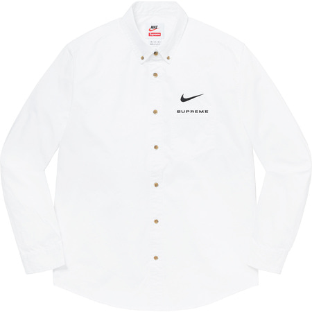 [해외] 슈프림 나이키 코튼 트윌 셔츠 Supreme Nike Cotton Twill Shirt 21SS