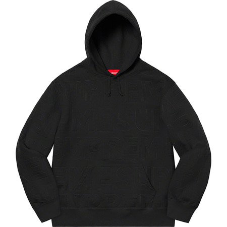 [해외] 슈프림 엠보스드 로고스 후드 Supreme Embossed Logos Hooded Sweatshirt 21SS