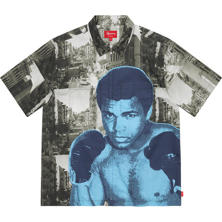 [해외] 슈프림 무하마드 알리 집 업 숏슬리브 셔츠 Supreme Muhammad Ali Zip Up S/S Shirt 21SS