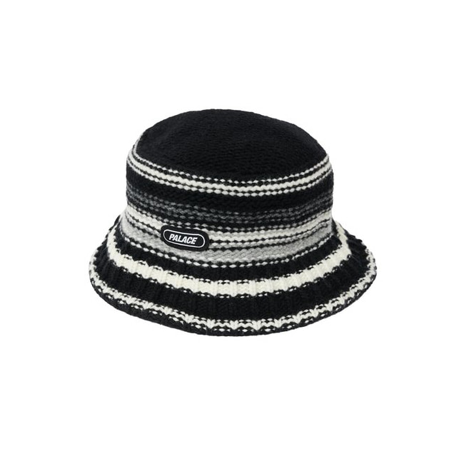 [해외] 팔라스 스트라이피 니티드 버킷 햇 Palace Knitted Bucket Hat 21SS