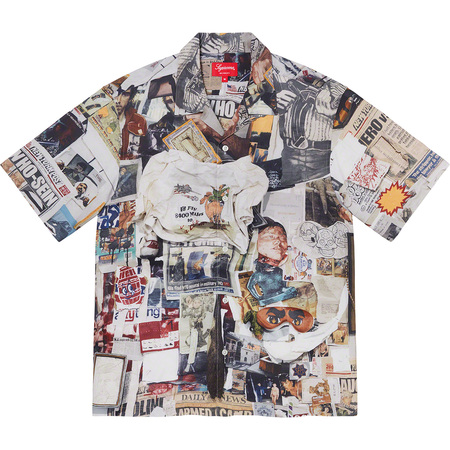 [해외] 슈프림 대쉬스 월 레이온 숏슬리브 셔츠 Supreme Dash&#039;s Wall Rayon S/S Shirt 21SS