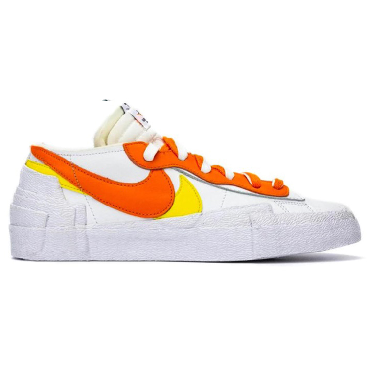 [해외] 나이키 사카이 블레이저 로우 마그마 오렌지 Nike Sacai Blazer Low Magma Orange DD1877-100
