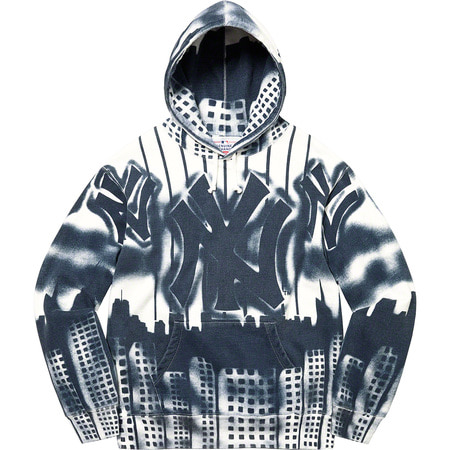 [해외] 슈프림 뉴욕 양키스 에어브러쉬 후드 Supreme New York Yankees Airbrush Hooded Sweatshirt 21FW