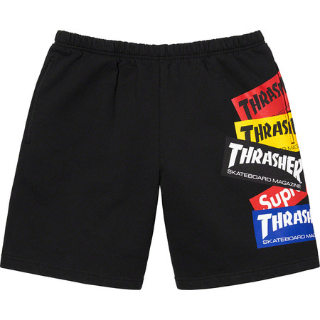 [해외] 슈프림 트레셔 멀티 로고 스웻쇼트 Supreme Thrasher Multi Logo Sweatshort 21FW