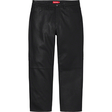 [해외] 슈프림 레더 5포켓 진 Supreme Leather 5-Pocket Jean 21FW