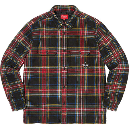 [해외] 슈프림 퀼티드 플레이드 플란넬 셔츠 Supreme Quilted Plaid Flannel Shirt 21FW