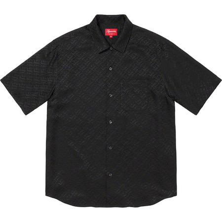 [해외] 슈프림 토널 모노그램 실크 숏슬리브 셔츠 Supreme Tonal Monogram Silk S/S Shirt 22SS
